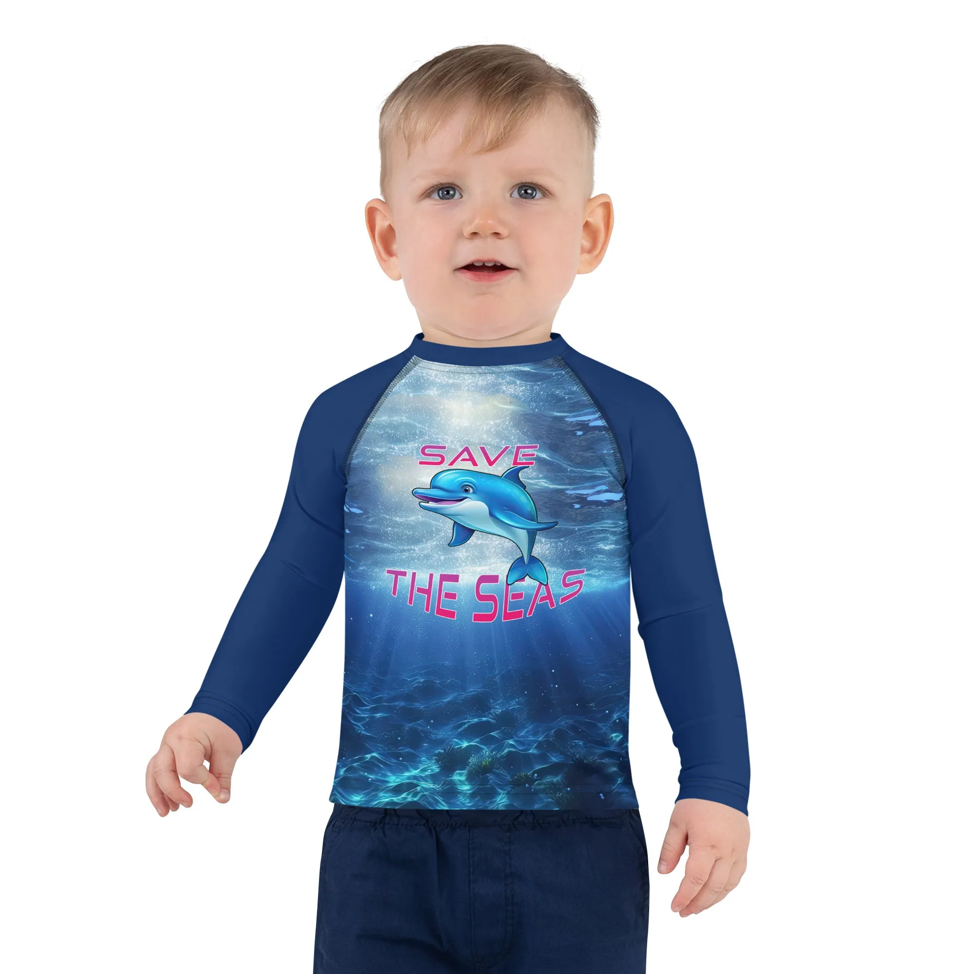 Kids Rash Guard Save the Seas