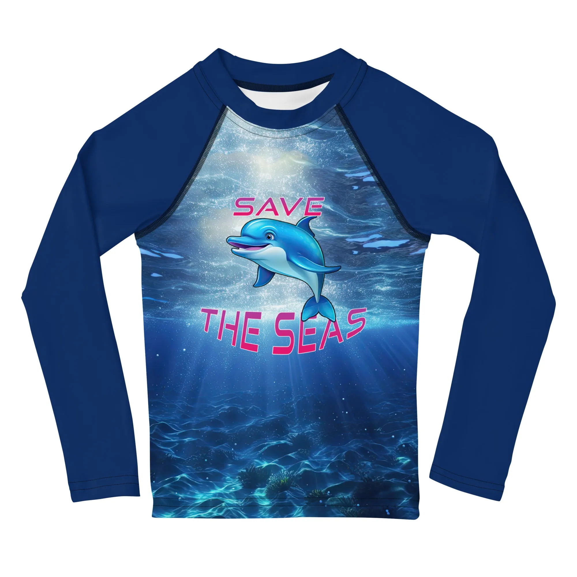 Kids Rash Guard Save the Seas
