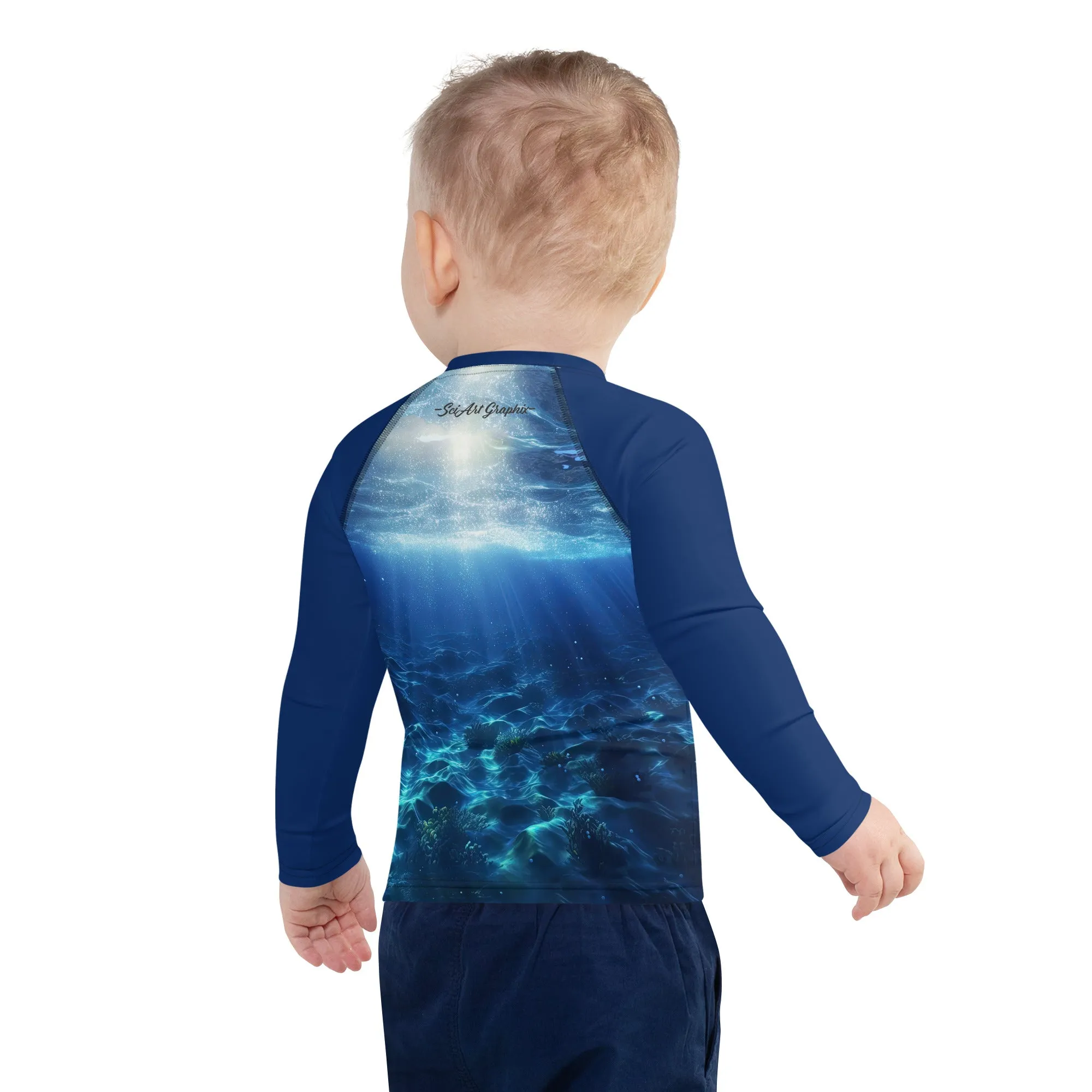 Kids Rash Guard Save the Seas