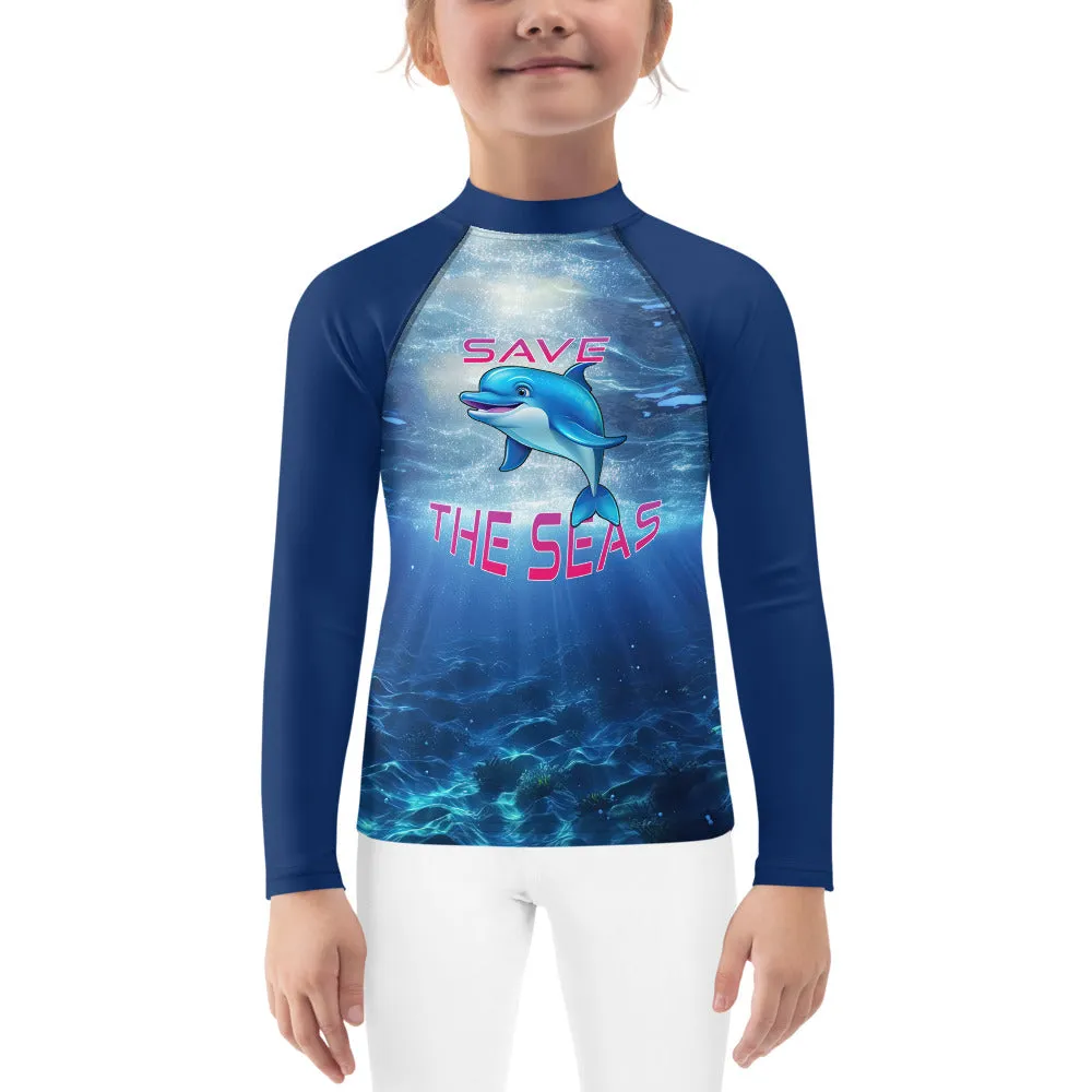 Kids Rash Guard Save the Seas