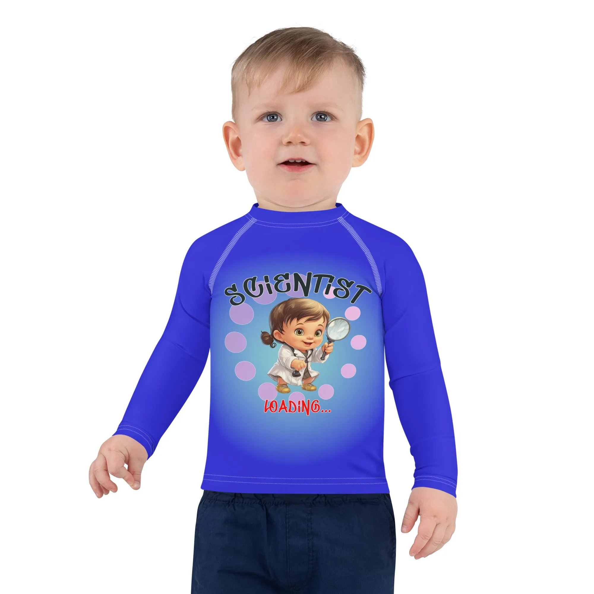 Kids Rash Guard Scientist Loading