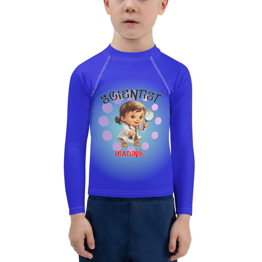 Kids Rash Guard Scientist Loading
