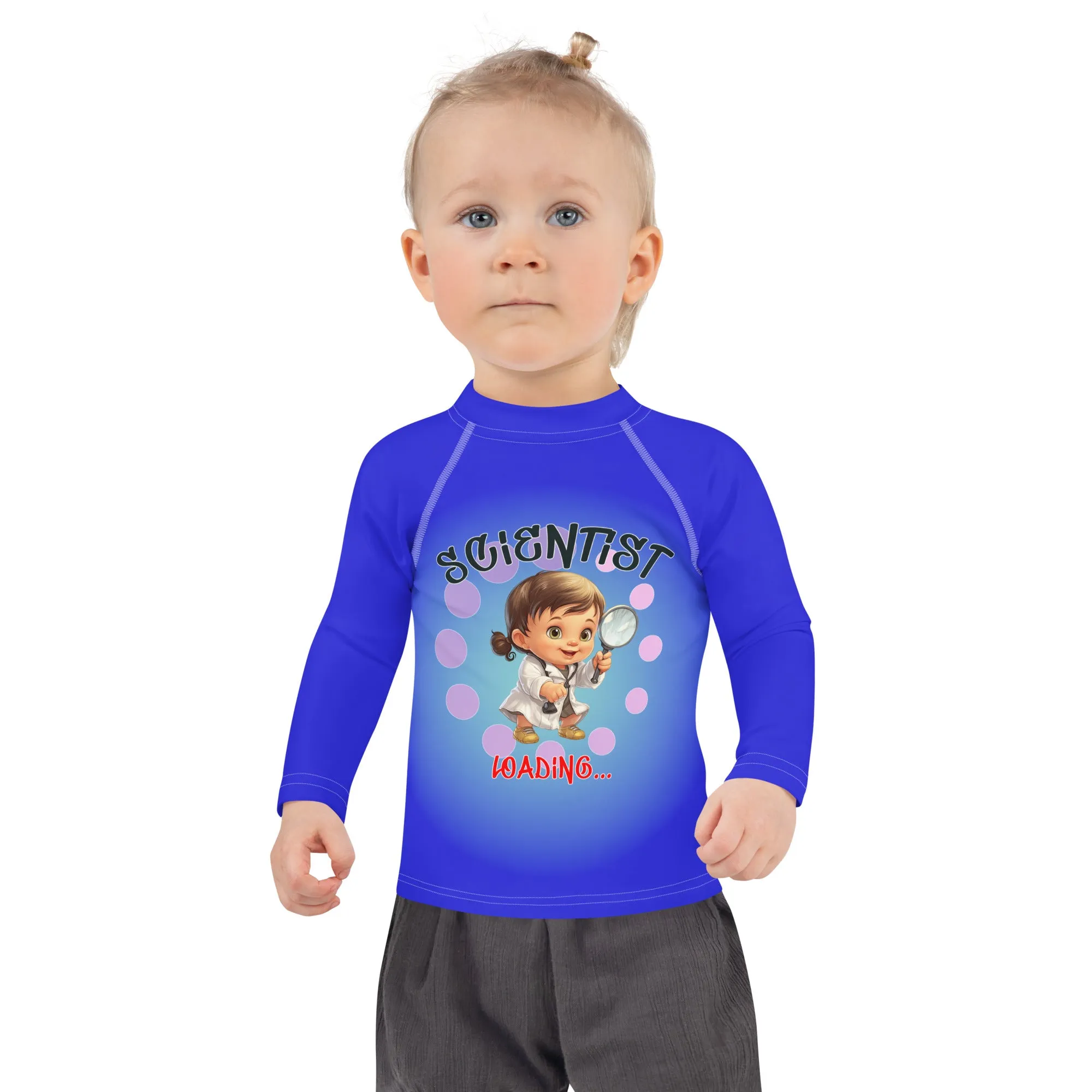 Kids Rash Guard Scientist Loading