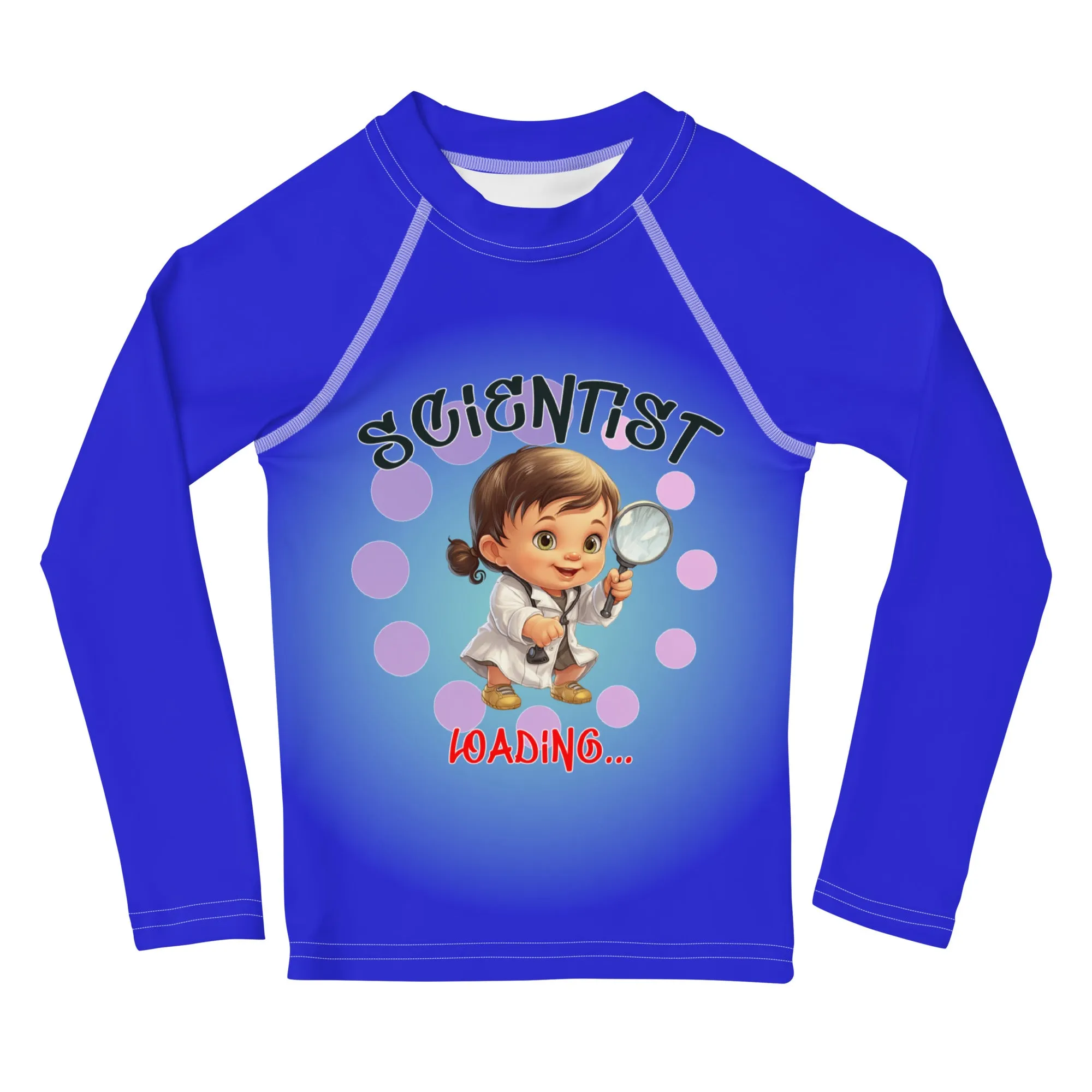 Kids Rash Guard Scientist Loading