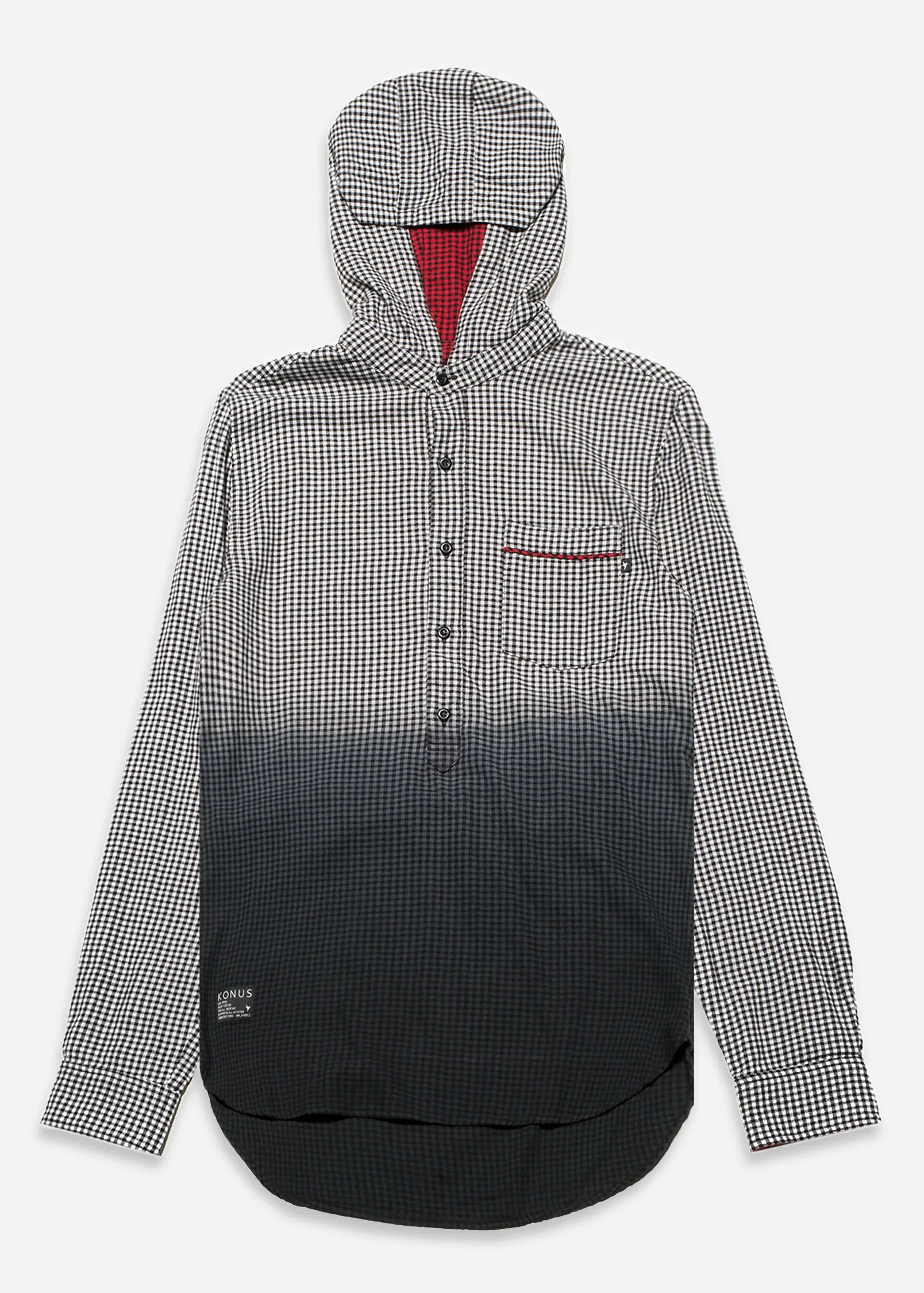 Konus Men's Hooded Button Shirt