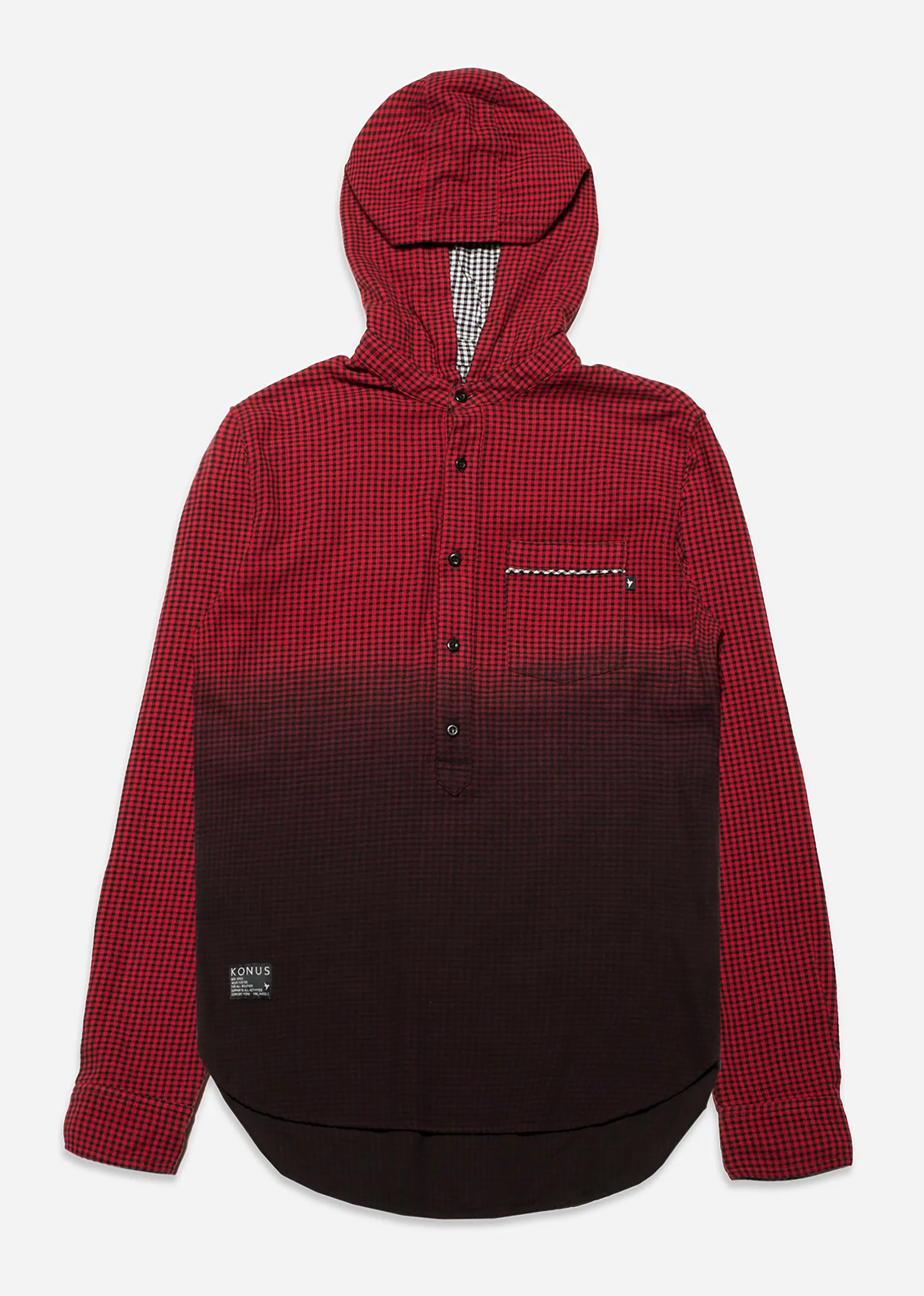 Konus Men's Hooded Button Shirt