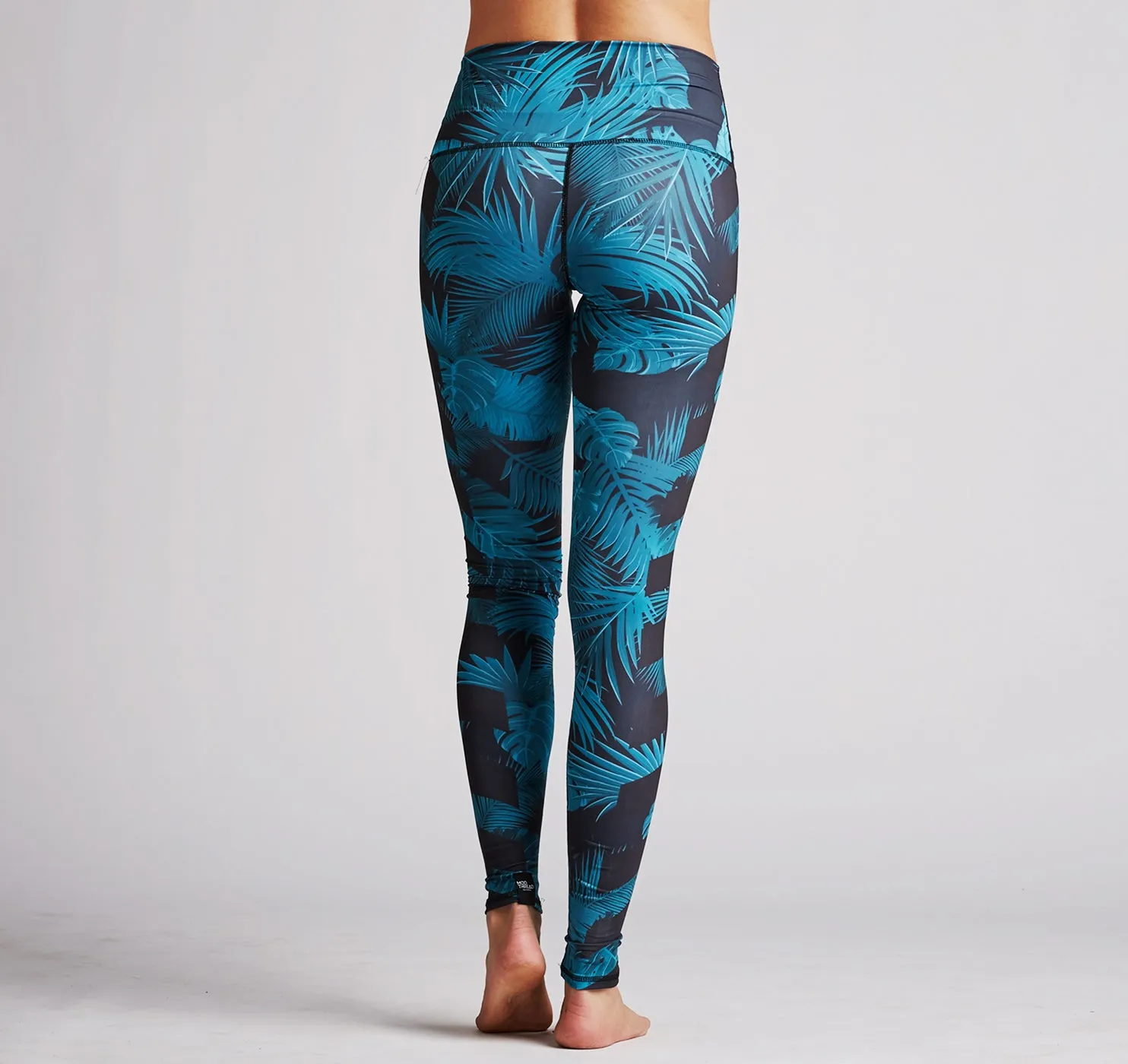 Leggings (Hi-Waist), Dark Tropics