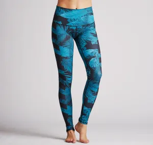 Leggings (Hi-Waist), Dark Tropics