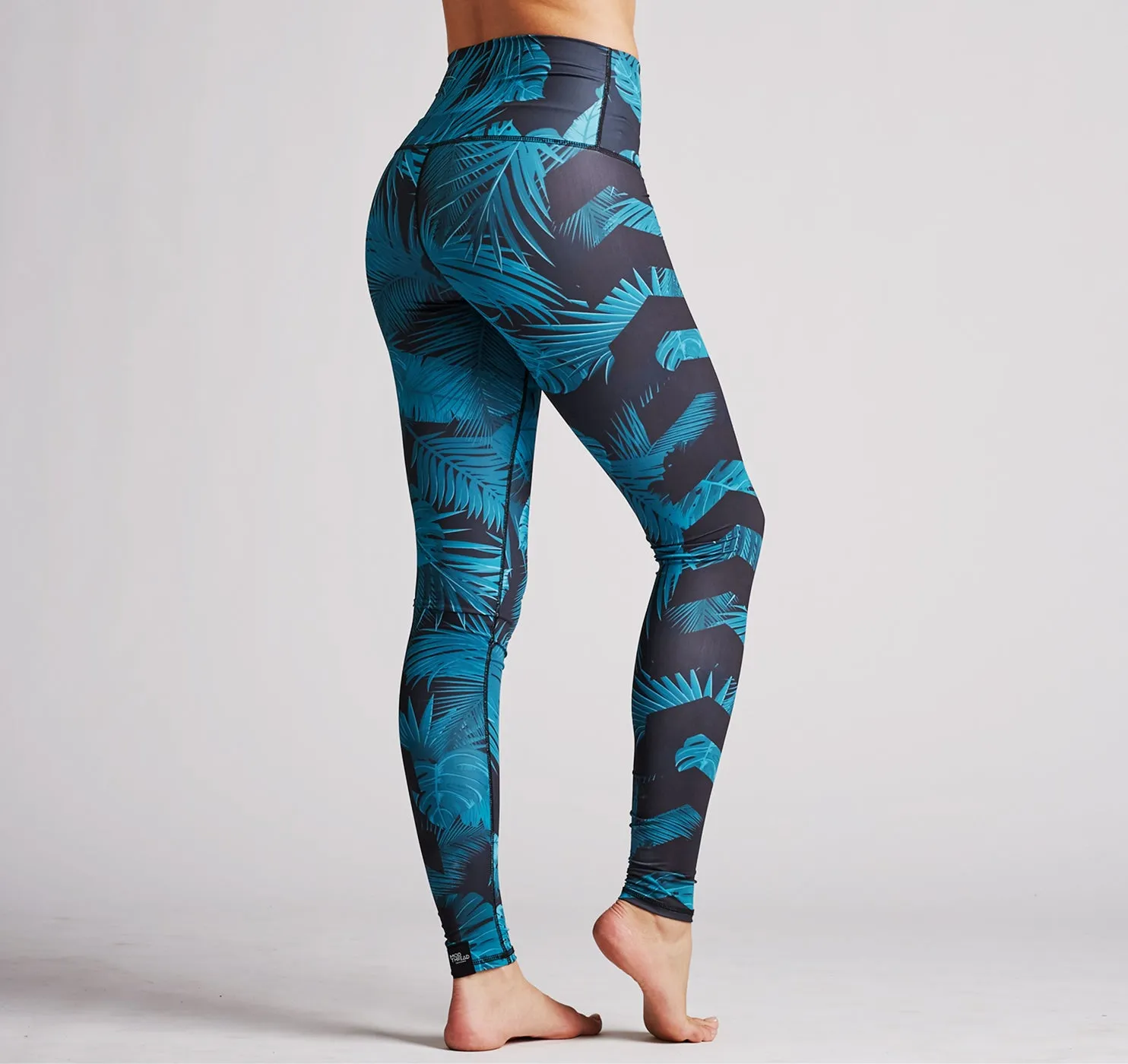 Leggings (Hi-Waist), Dark Tropics