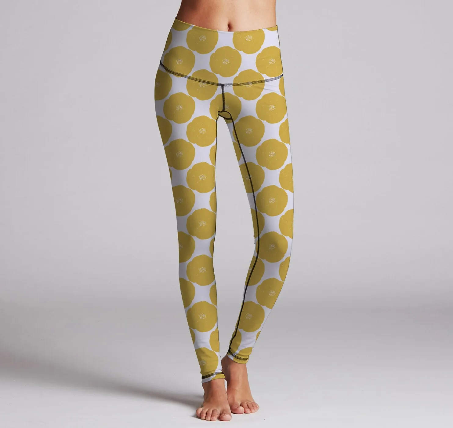 Leggings (Hi-Waist), Poppies