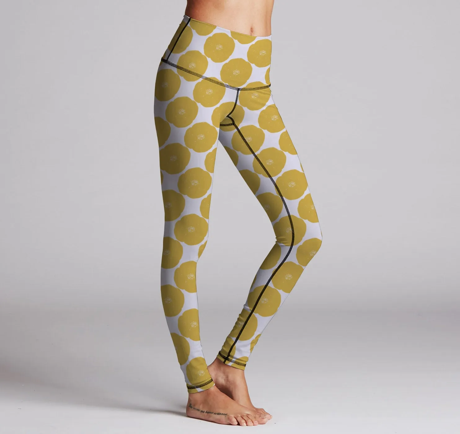 Leggings (Hi-Waist), Poppies