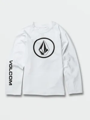 Little Boys Lido Solid Long Sleeve Rashguard - White