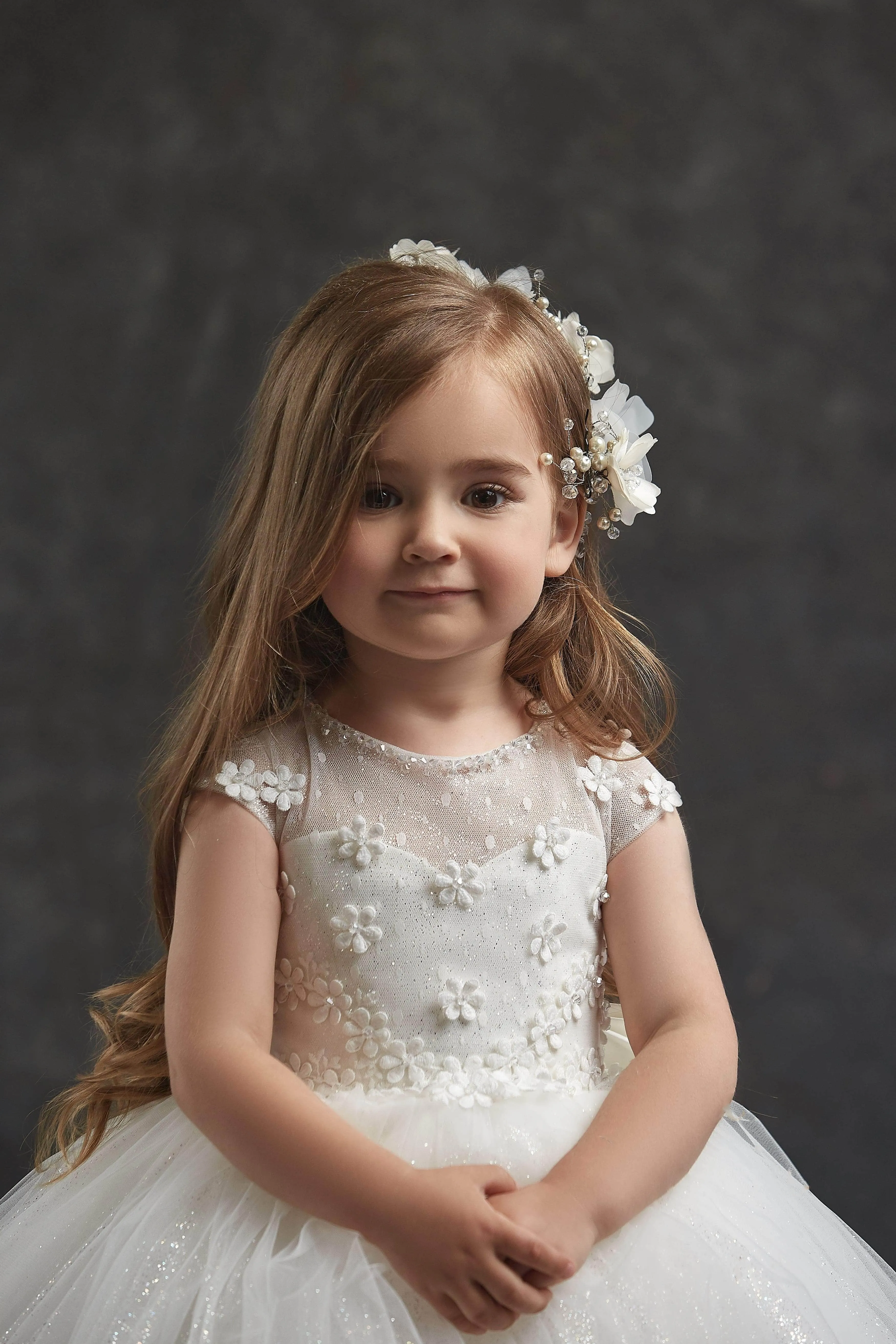 Little Princess Lace Tulle Sparkly Dress