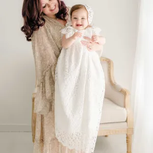 Lola Christening Gown & Bonnet