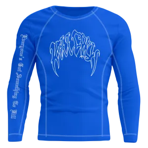 LONE WOLF RASH GUARD - BLUE