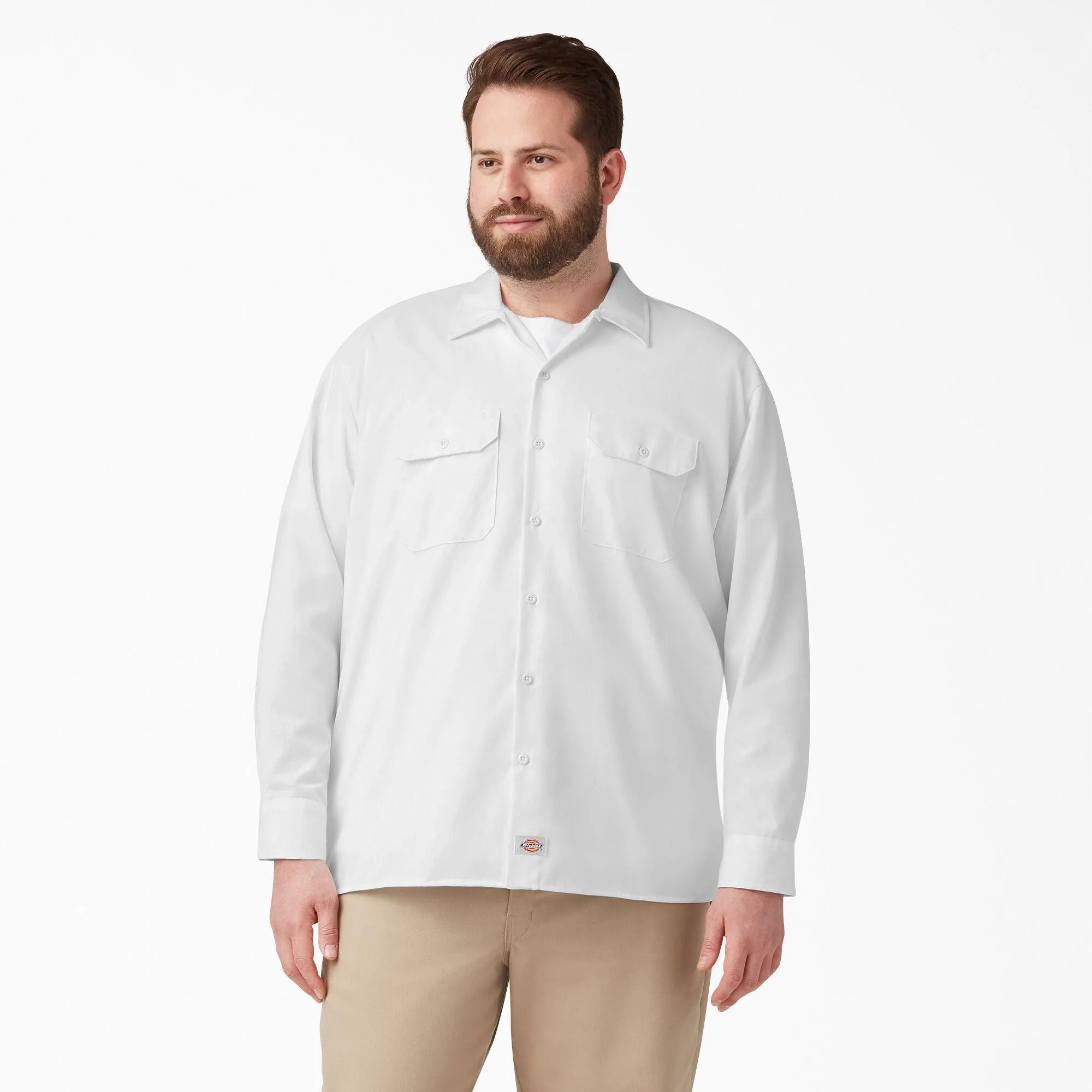 Long Sleeve Work Shirt, White