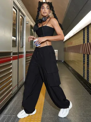Loose Fit Long Length Cargo Pants