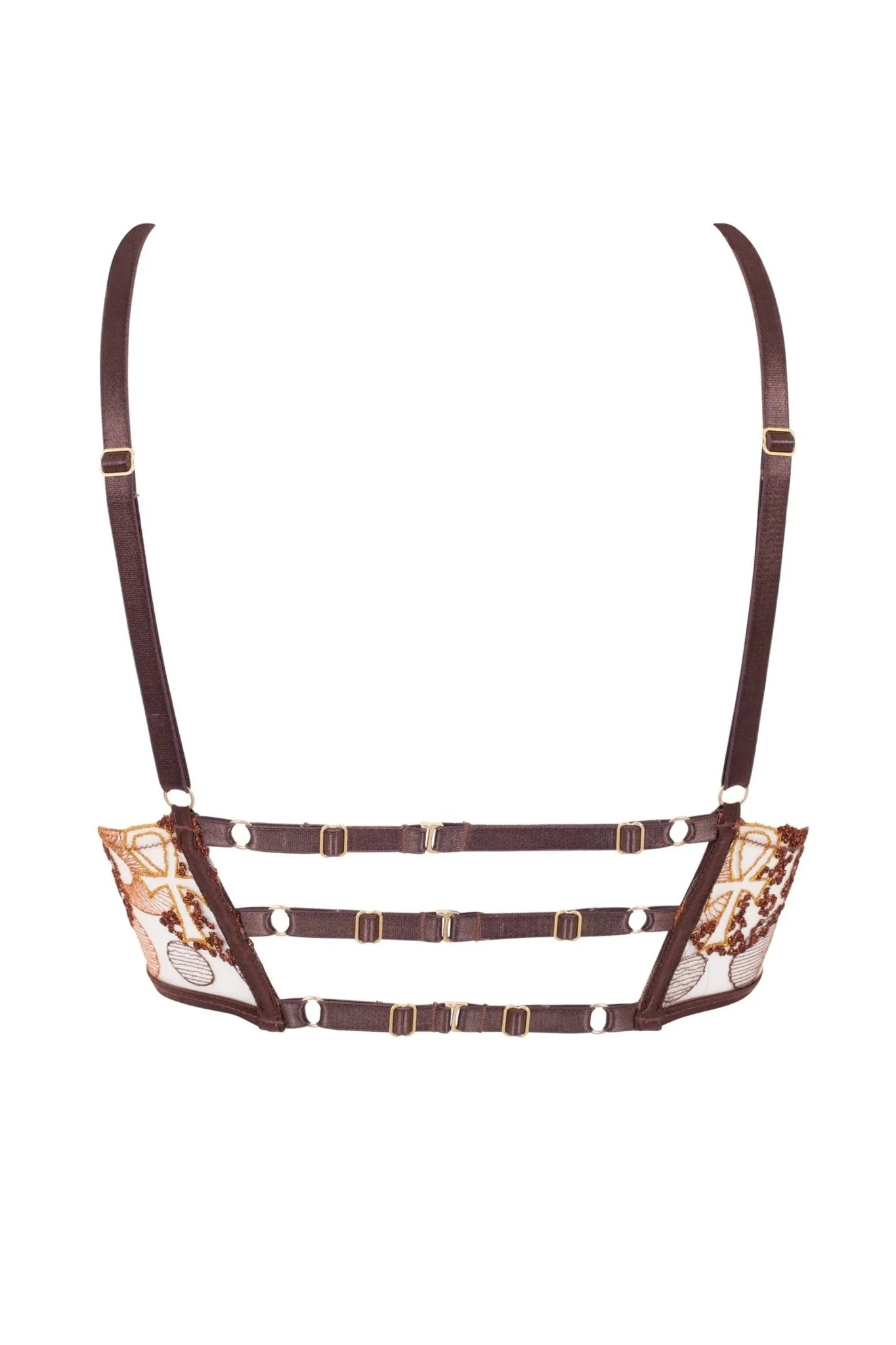 Mawu Silk Embroidery Longline Bralette