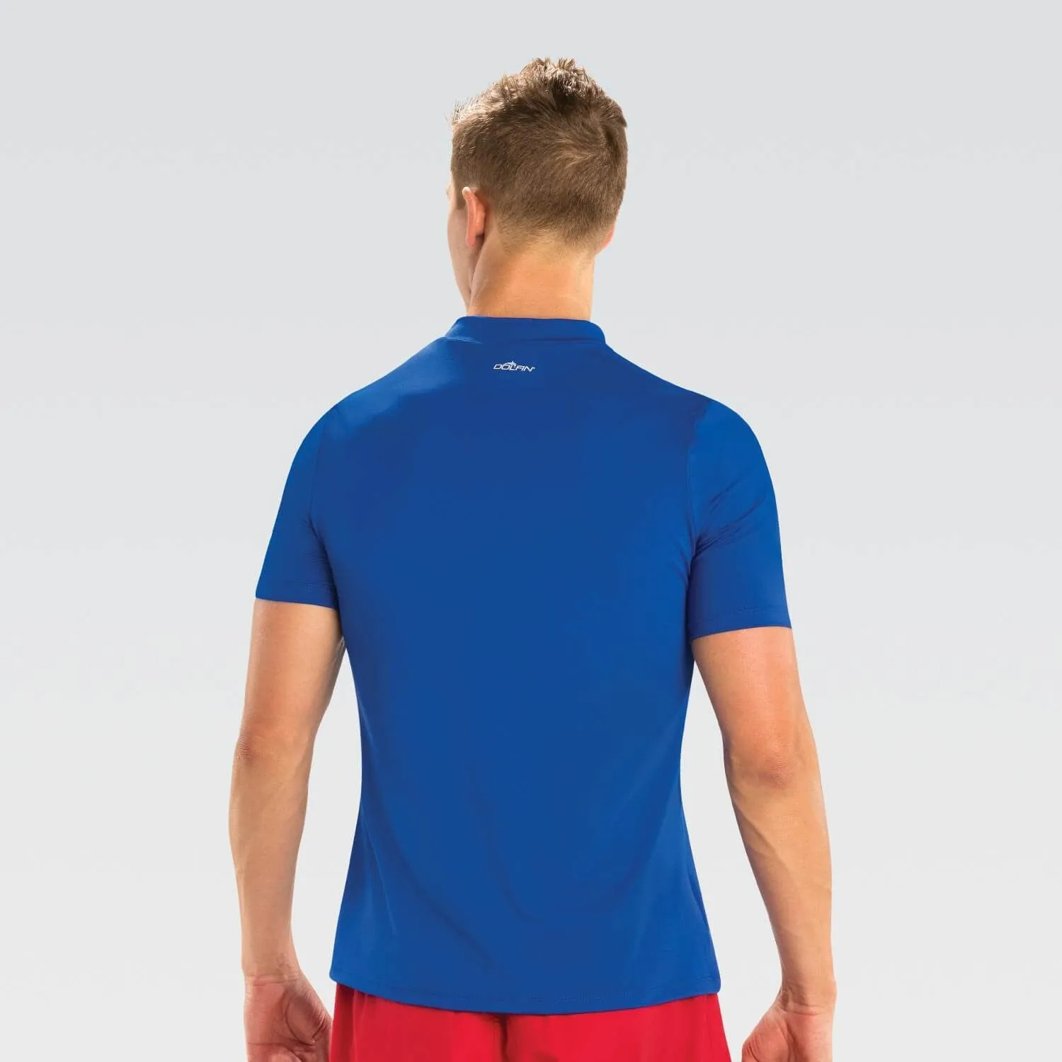 Men's Mock Neck Short Sleeve Rash Guard