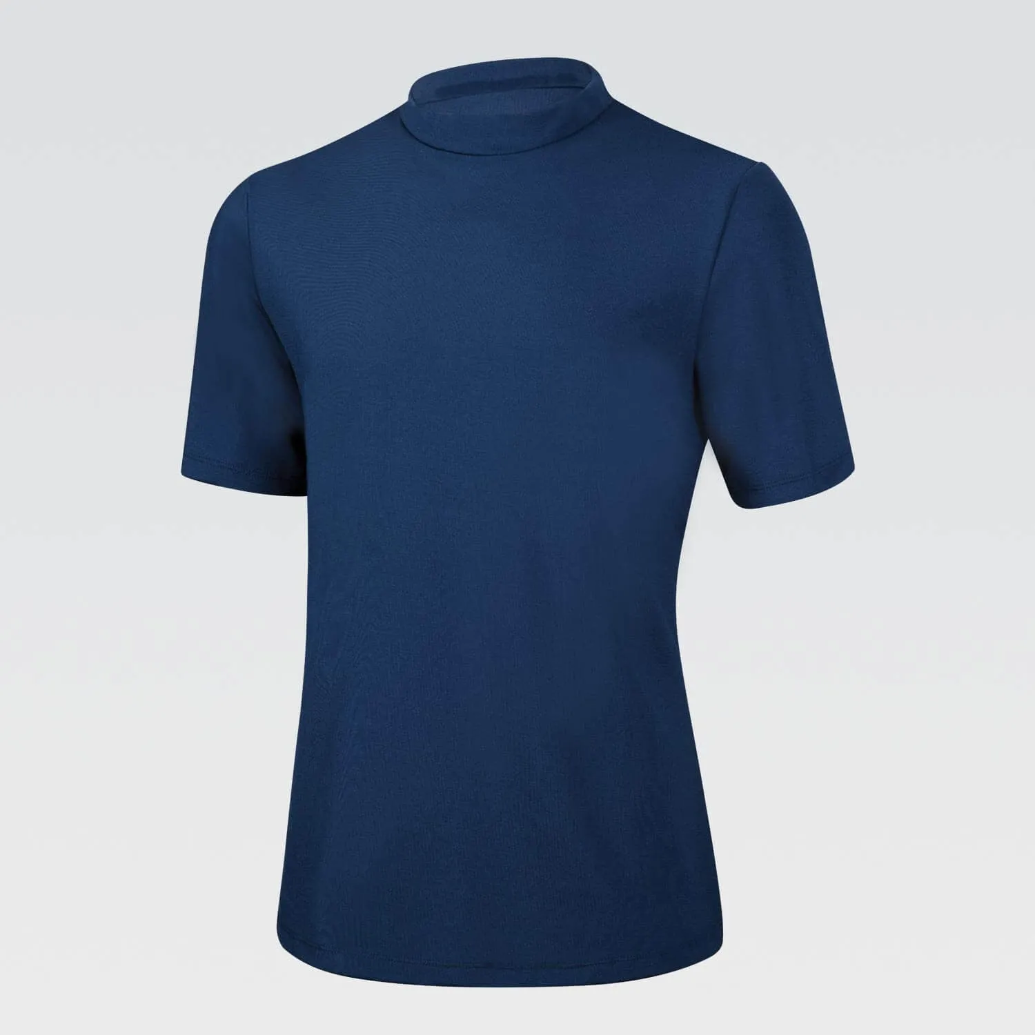 Men's Mock Neck Short Sleeve Rash Guard