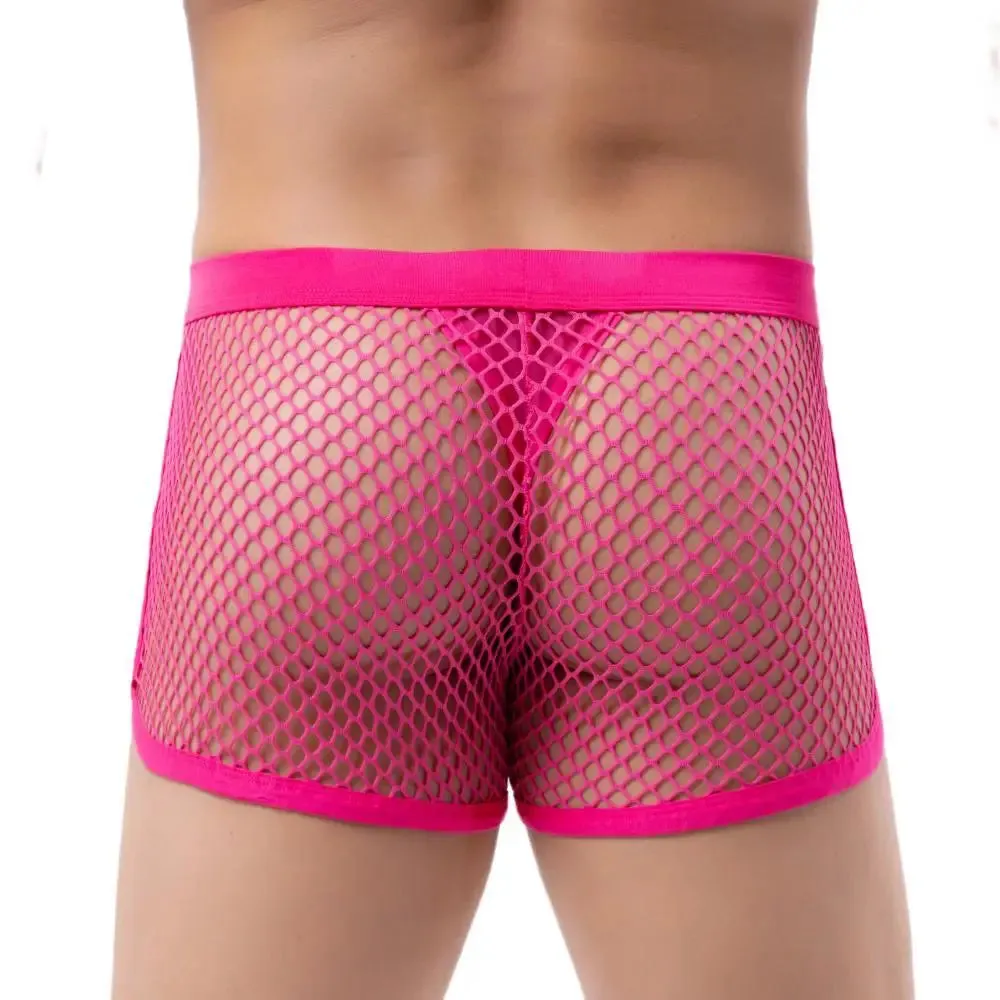 Mesh Mini Shorts with Thong