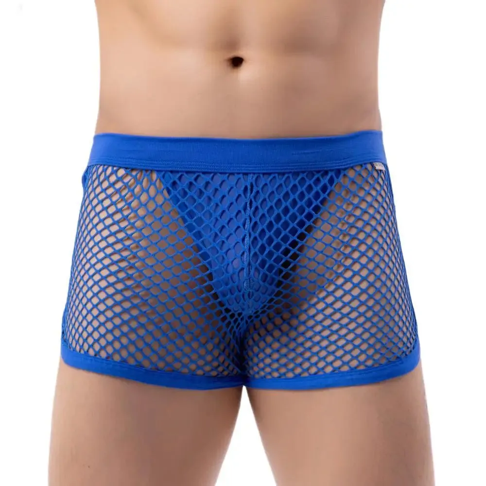 Mesh Mini Shorts with Thong