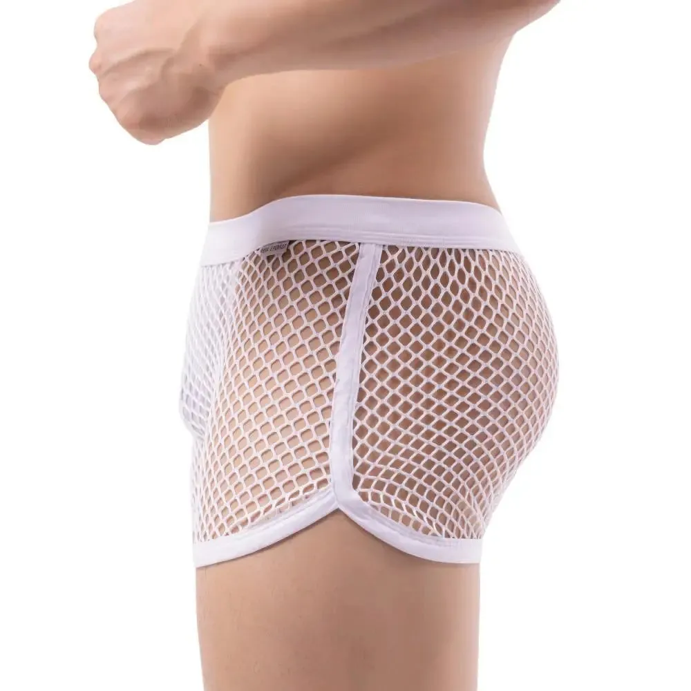 Mesh Mini Shorts with Thong