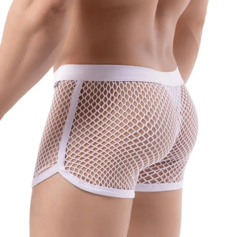 Mesh Mini Shorts with Thong