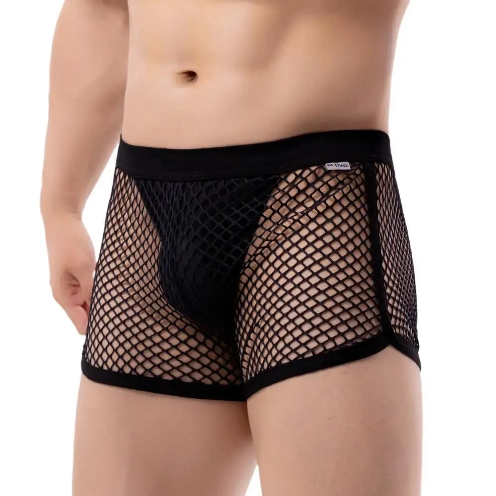 Mesh Mini Shorts with Thong