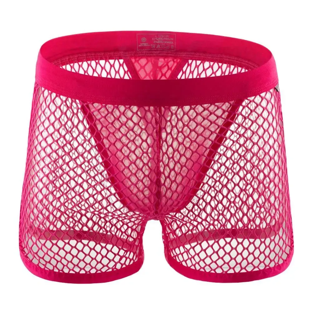 Mesh Mini Shorts with Thong