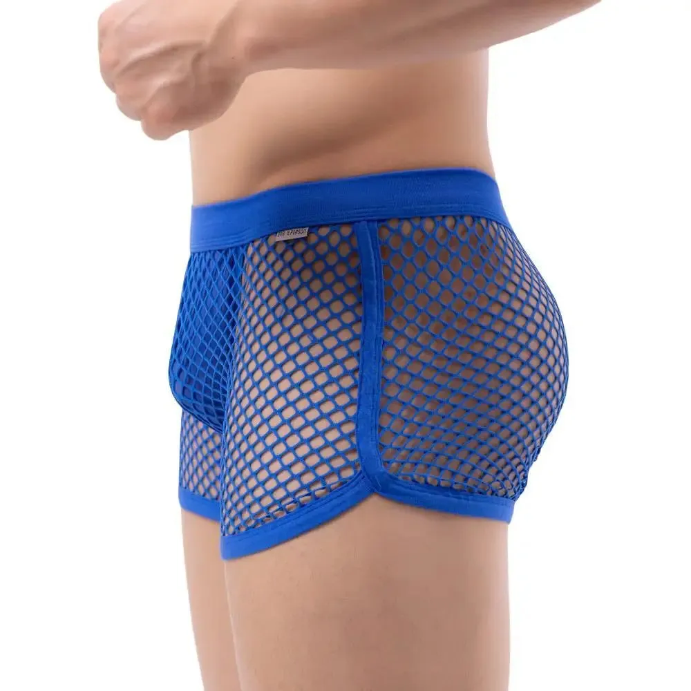 Mesh Mini Shorts with Thong