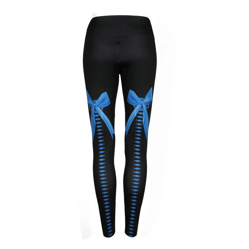 Mid Waist Bow Leggings