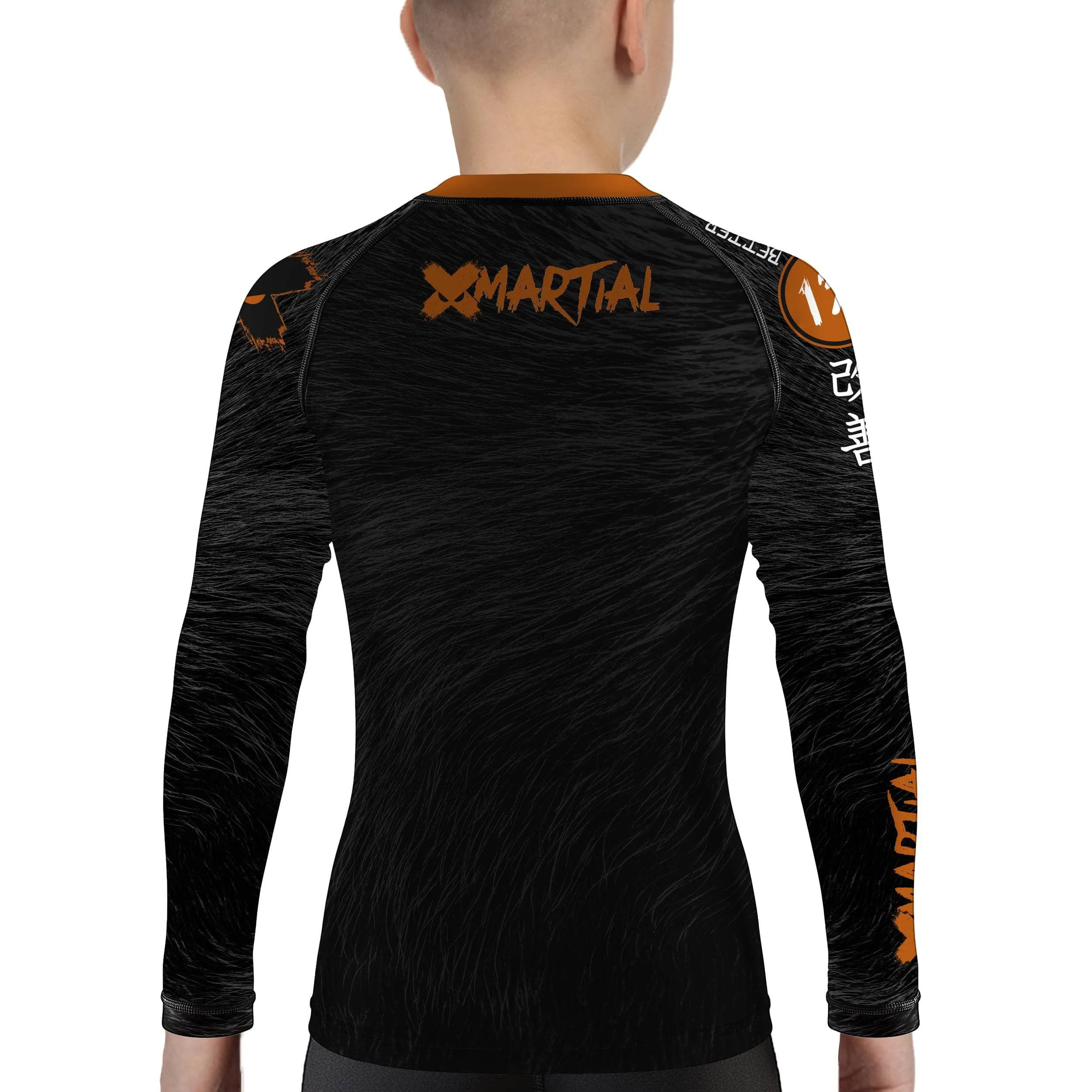 Midnight Panther Kids BJJ Rash Guard