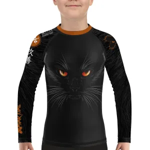Midnight Panther Kids BJJ Rash Guard