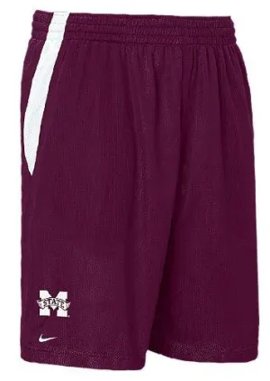 Mississippi State Bulldogs 10 Inseam Maroon DriFit College Mesh Shorts By Nike Team Sports Xxl=3839