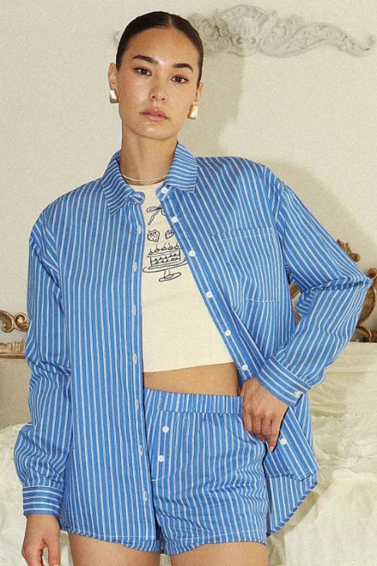 mitchel blouse - blue