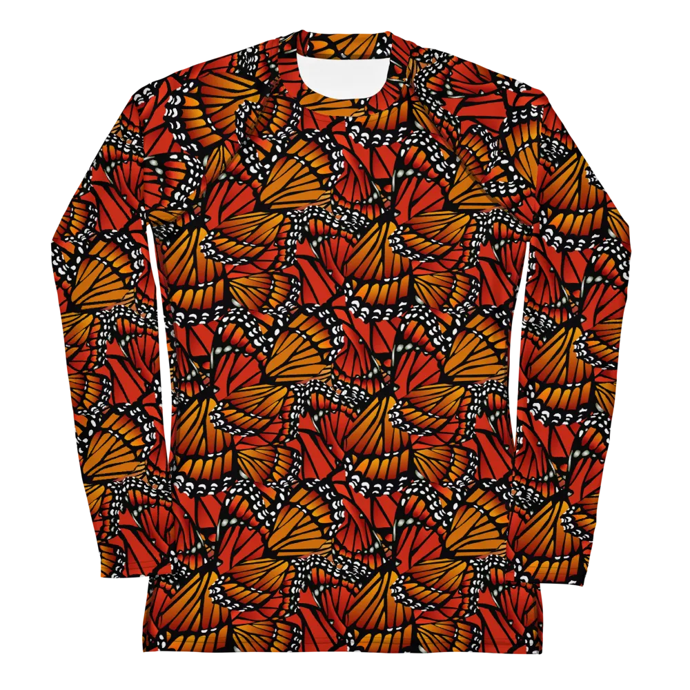Monarch (Zacuanpapalotl) Ancestors - Women's Rash Guard Top