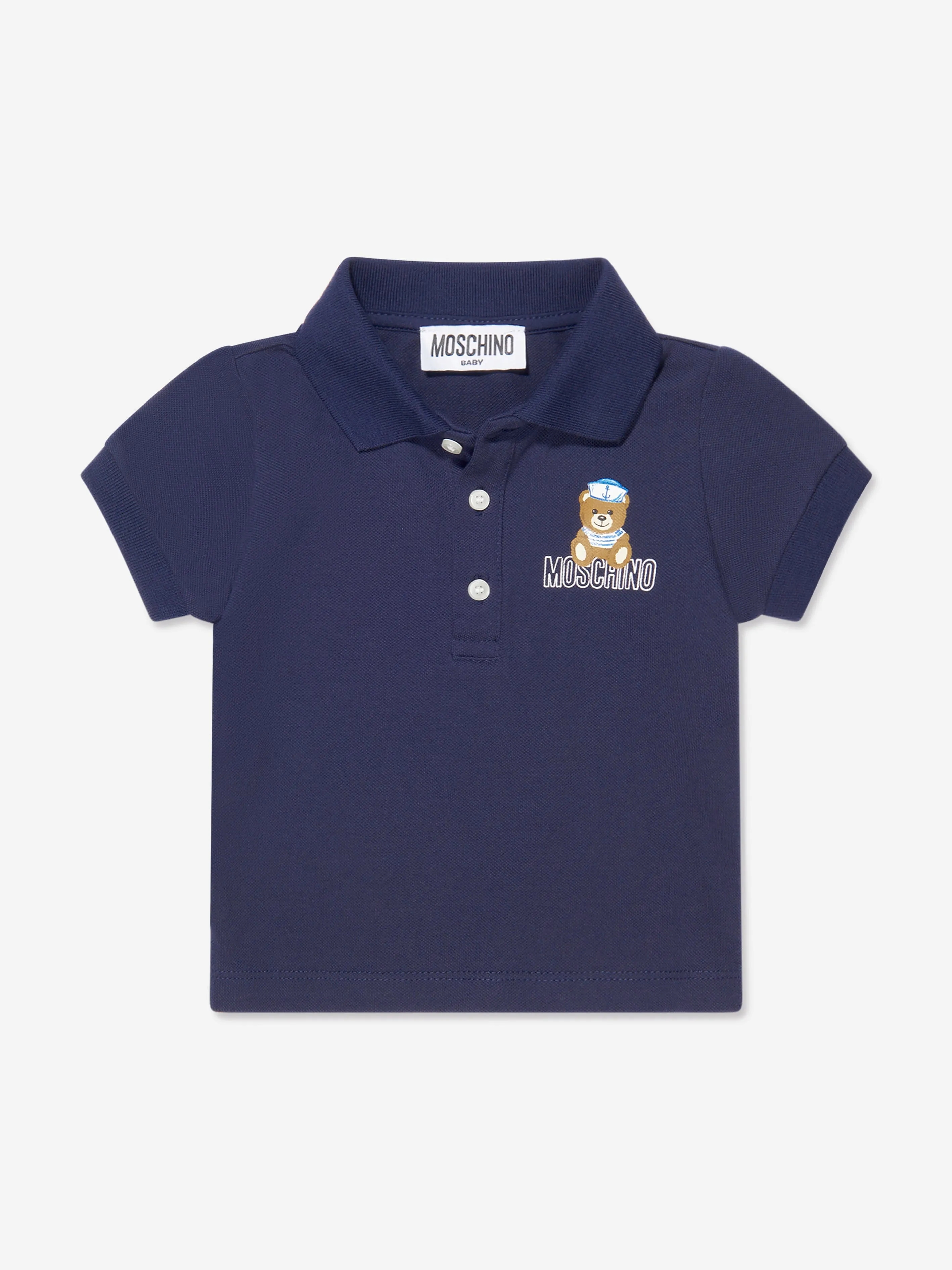 Moschino Baby Boys Polo Shirt And Shorts Set in Navy