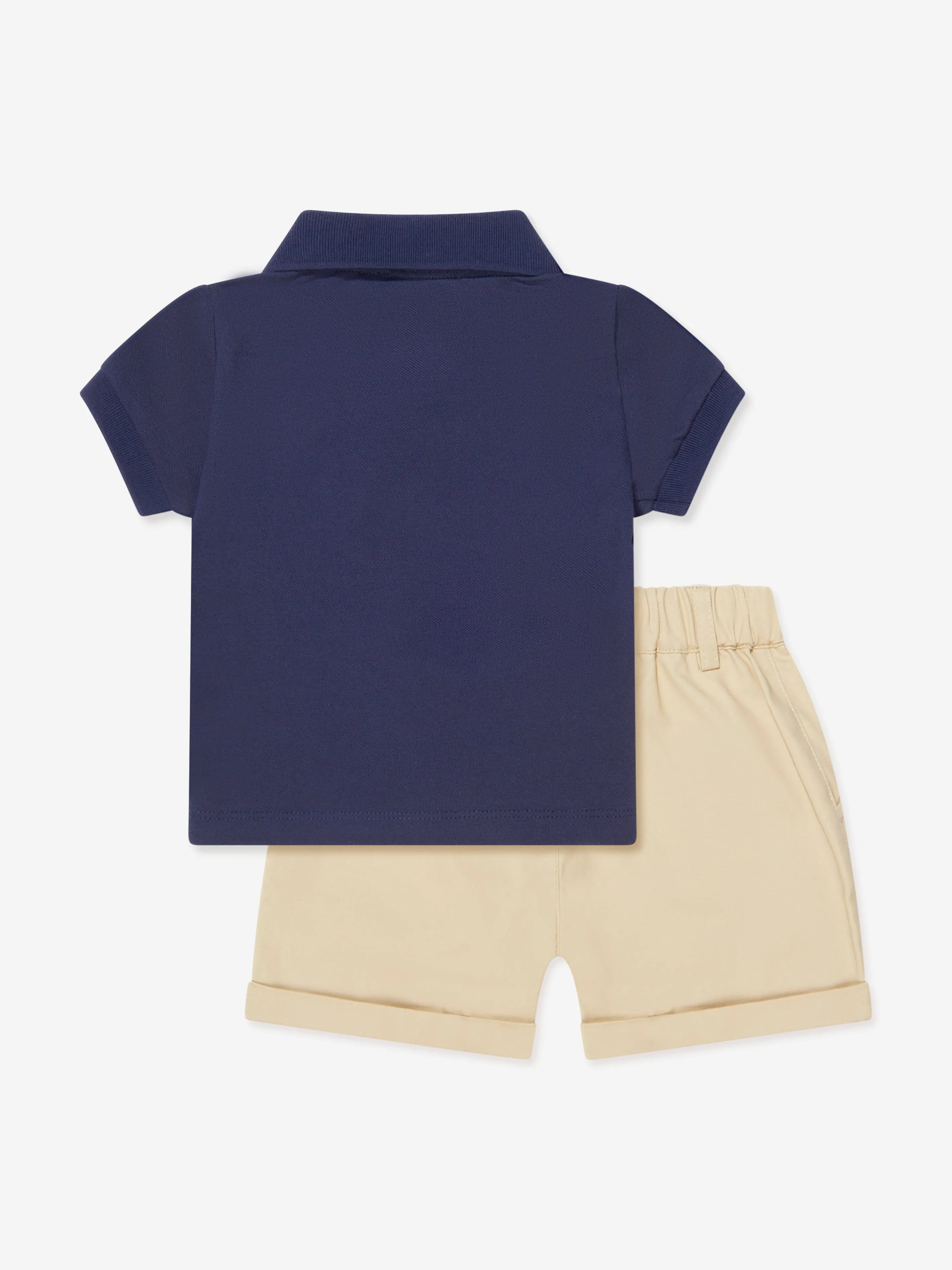 Moschino Baby Boys Polo Shirt And Shorts Set in Navy