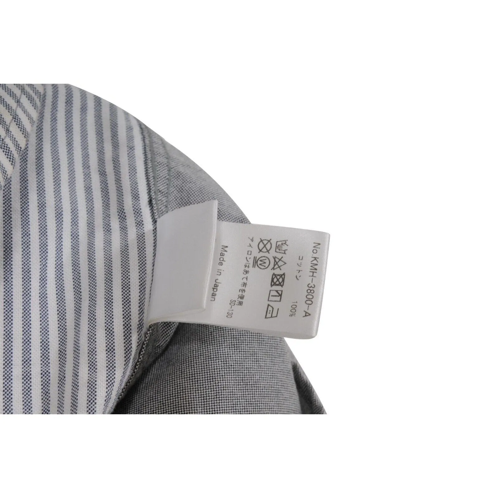 NBA Button Down Blue White Stripe Patchwork Shirt