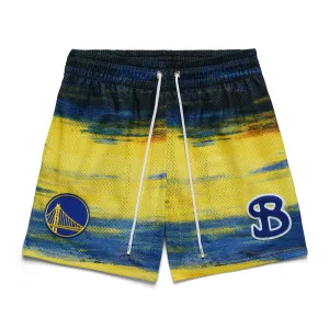 NBA x BKTSQD GOLDEN STATE WARRIORS SKY YOUTH SHORTS