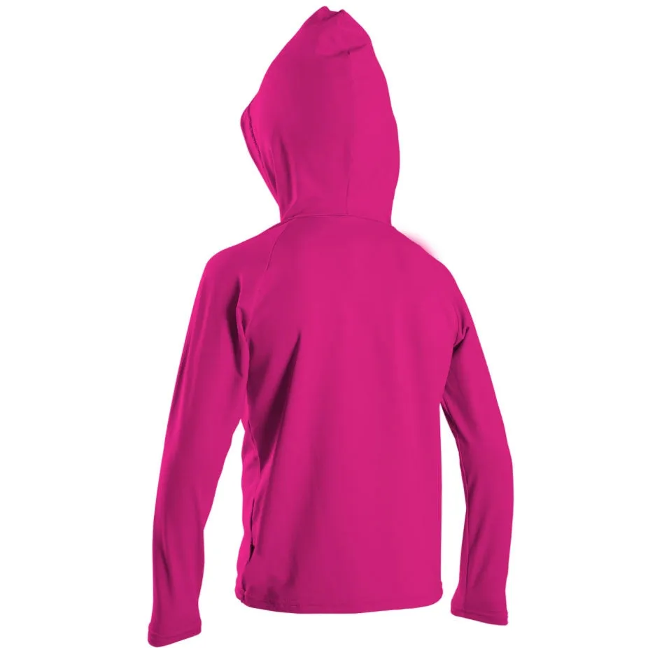 O'Neill Toddler Skins Hooded Long Sleeve Rash Tee - Berry