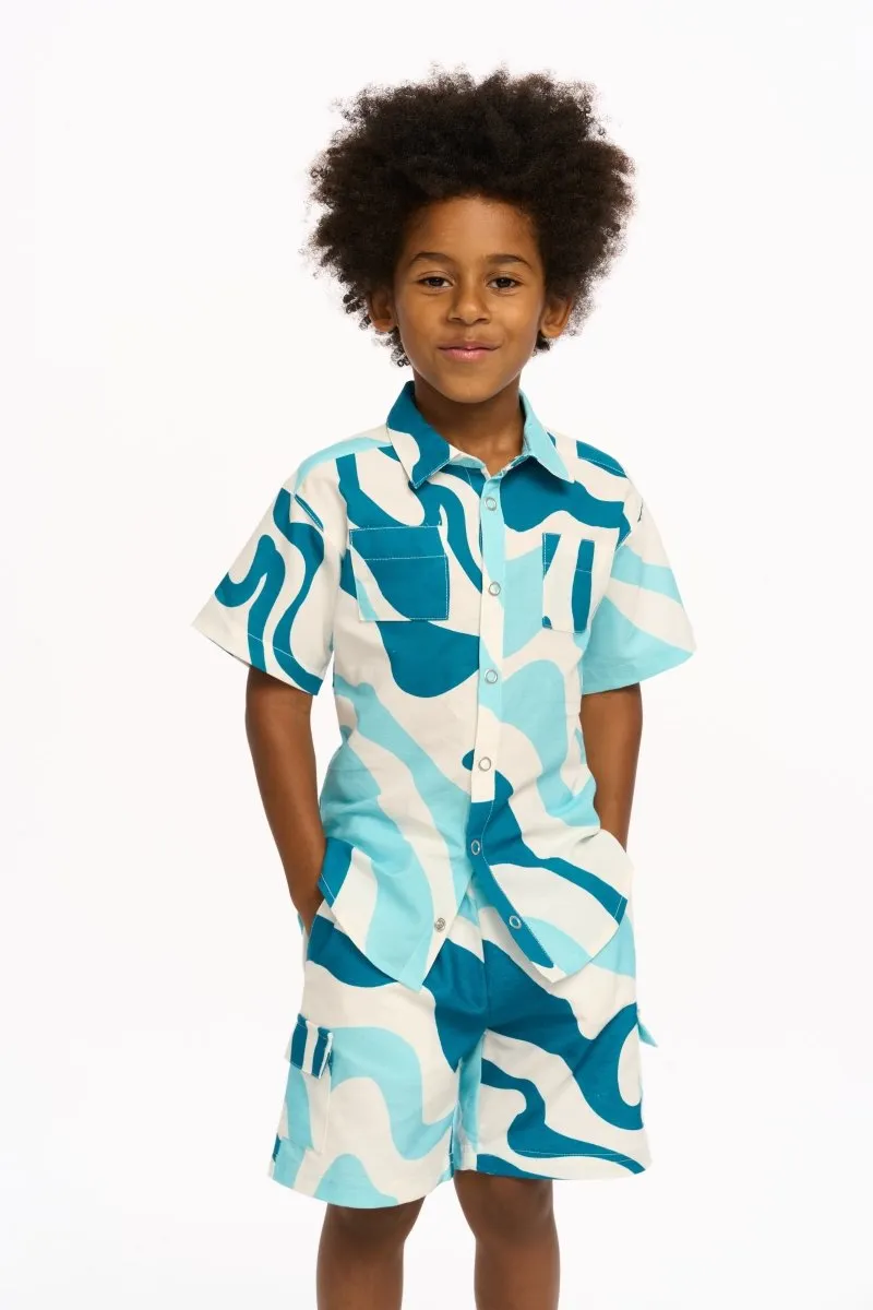 OXFORD SWIRL BUTTON DOWN