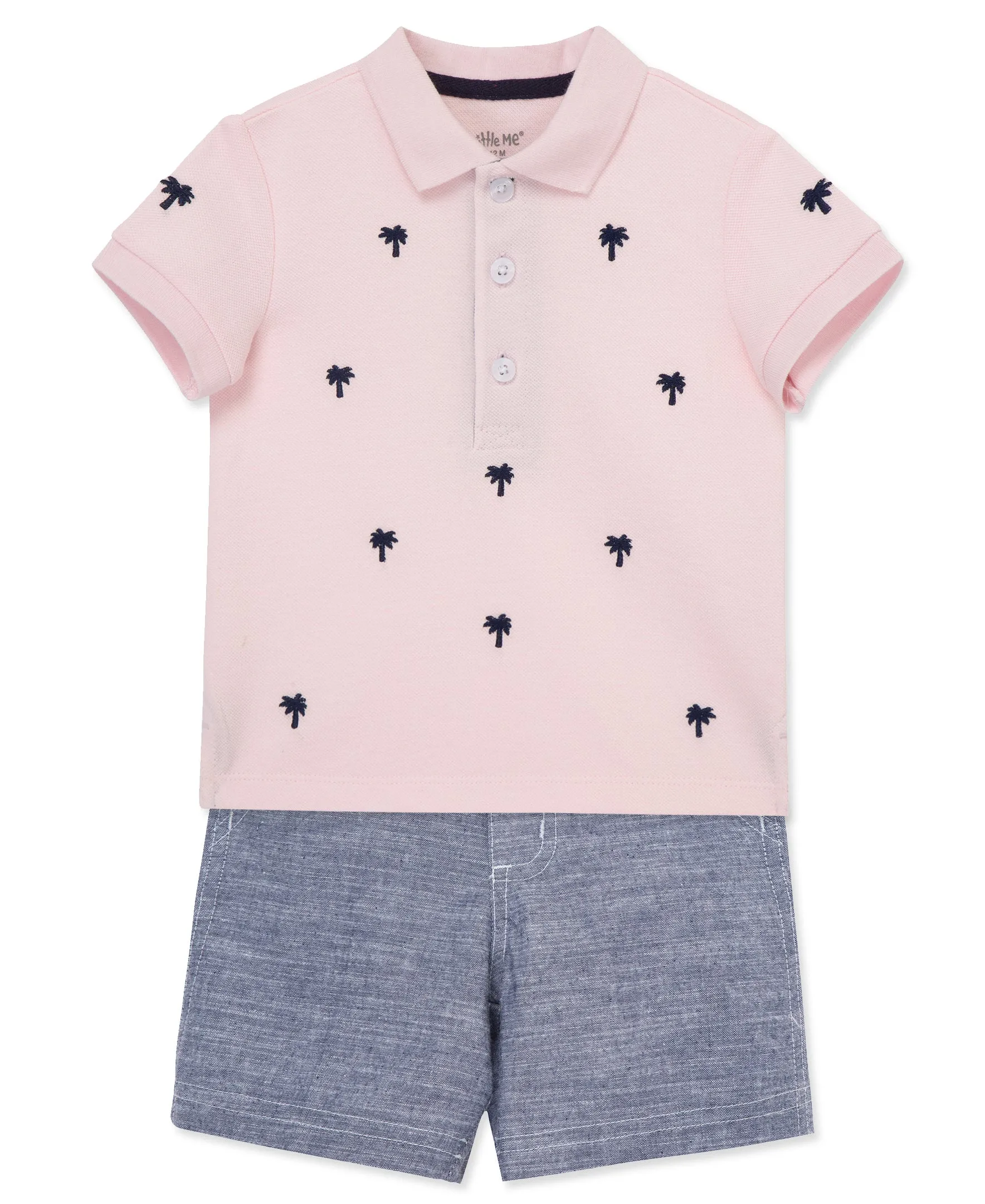 Palm Polo Short Set (12M-24M)