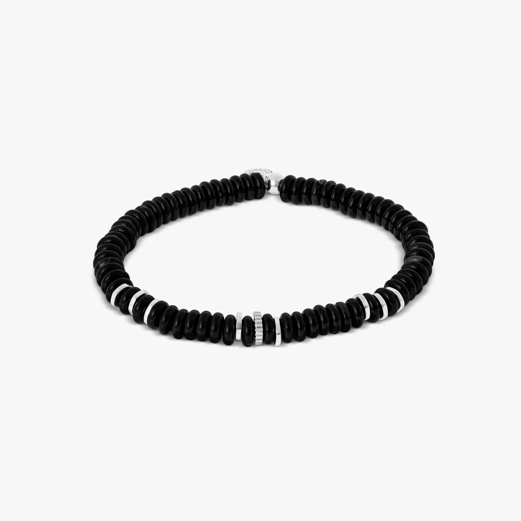 Positano Beaded Bracelet - Black Agate