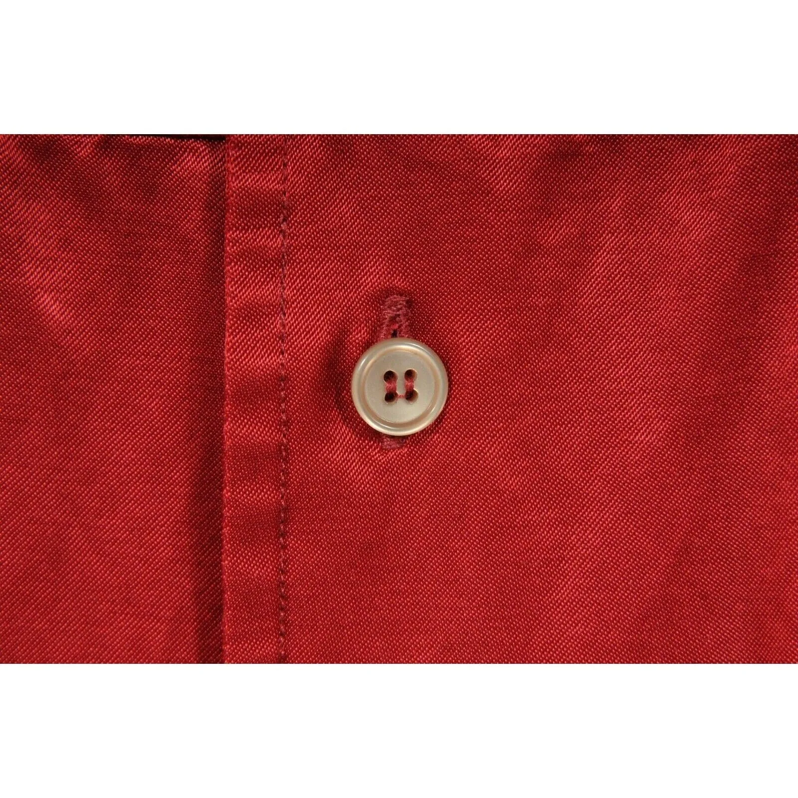 Red Satin Daffodils Skull Snake Button Down Shirt