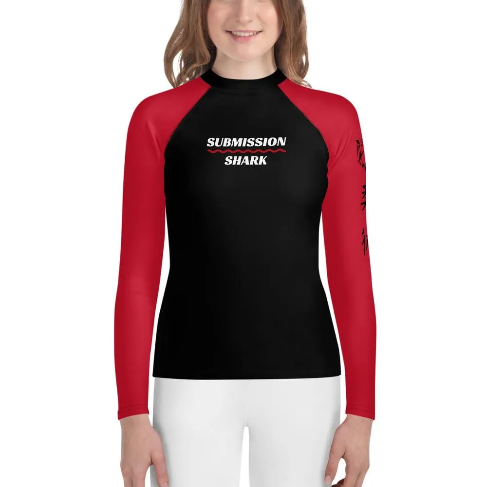 Red SS Premium Standard ~ Youth Rash Guard