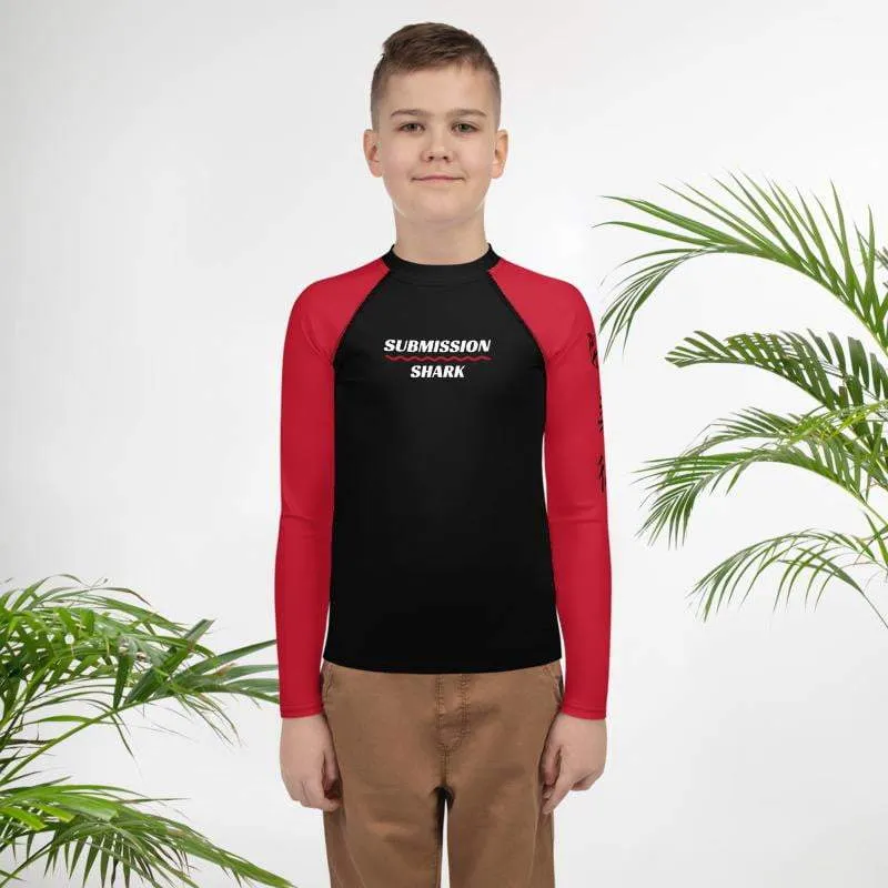 Red SS Premium Standard ~ Youth Rash Guard