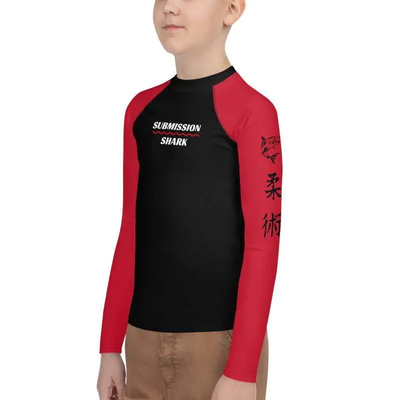 Red SS Premium Standard ~ Youth Rash Guard