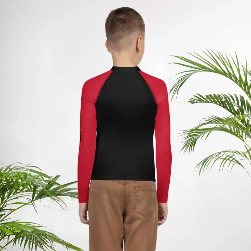 Red SS Premium Standard ~ Youth Rash Guard